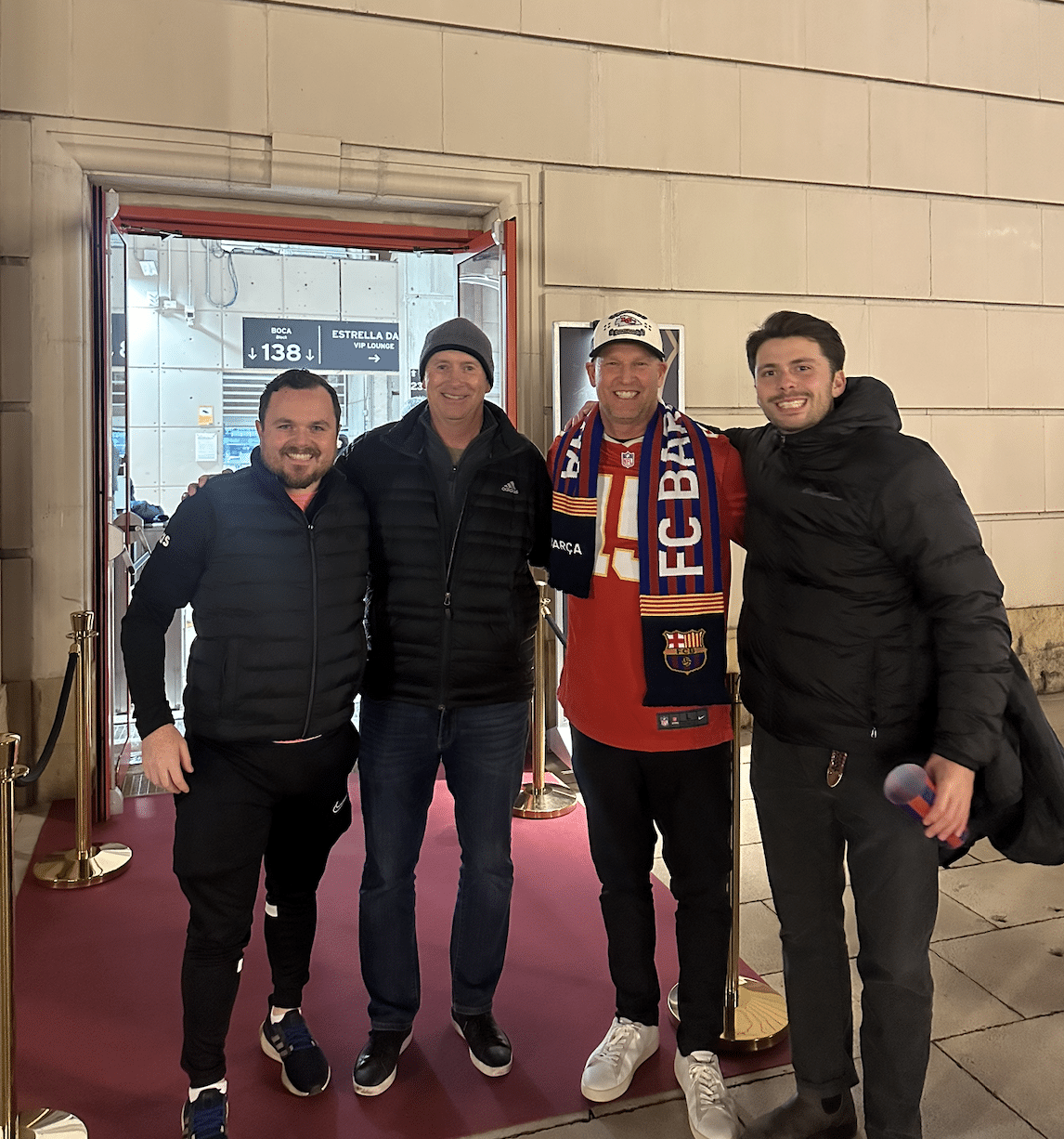Soccer coaches group photo Barcelona